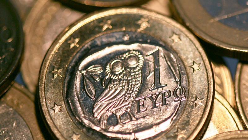 Eine griechische 1-Euro Münze Eine griechische 1-Euro Münze