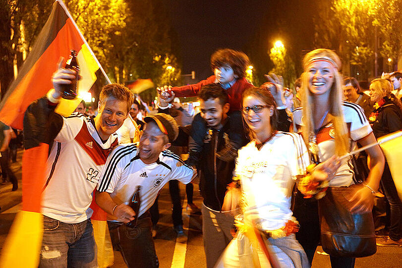 Was für eine Party! Nach dem WM-Sieg herrschte auf Münchens Straßen Ausnahmezustand. Die Bilder.