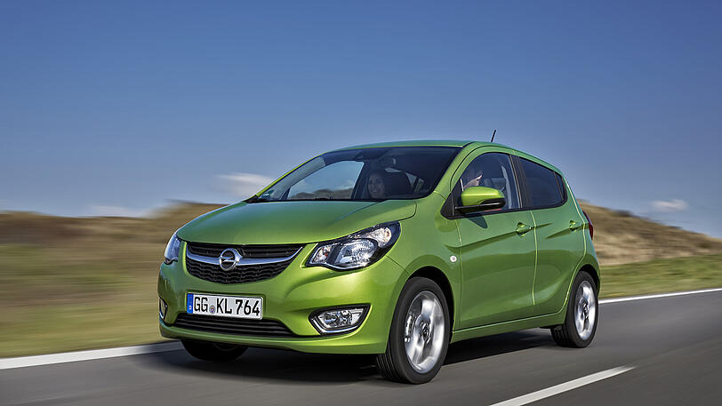 Pragmatisch, praktisch und vergleichsweise preiswert: Der Opel Karl wird grundsätzlich fünftürig angeboten.