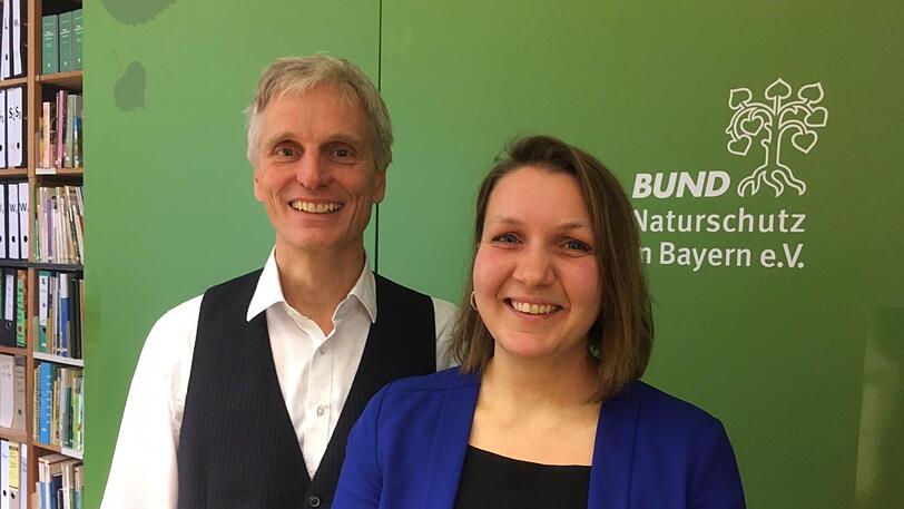 Martin Hänsel und Christina Kühnhauser vom BUND.