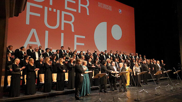 Der Schlussapplaus für "Aida" im Nationaltheater.