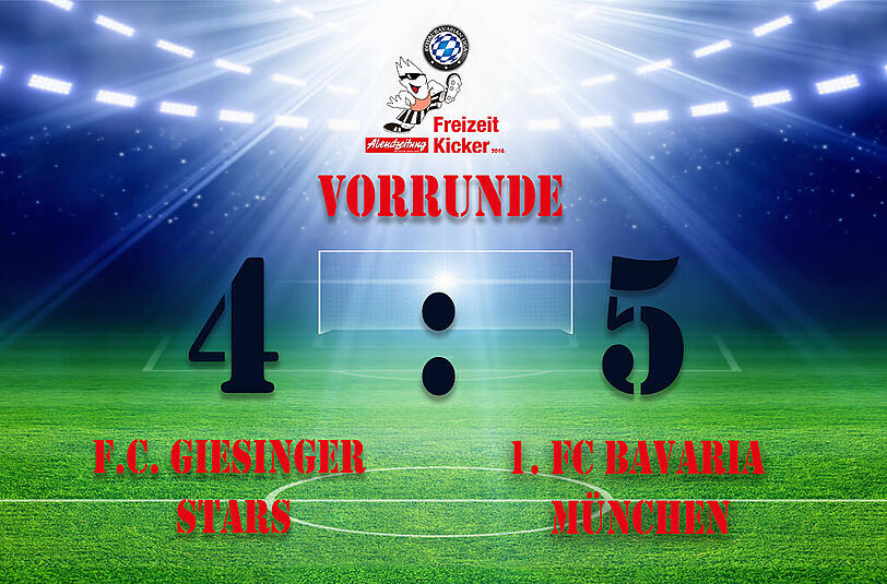 Der 1. FC Bavaria München gewinnt mit 4:5 gegen die F.C. Giesinger Stars.