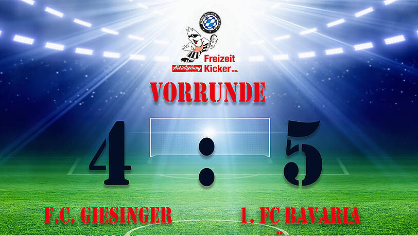 Der 1. FC Bavaria München gewinnt mit 4:5 gegen die F.C. Giesinger Stars. Der 1. FC Bavaria München gewinnt mit 4:5 gegen die F.C. Giesinger Stars.