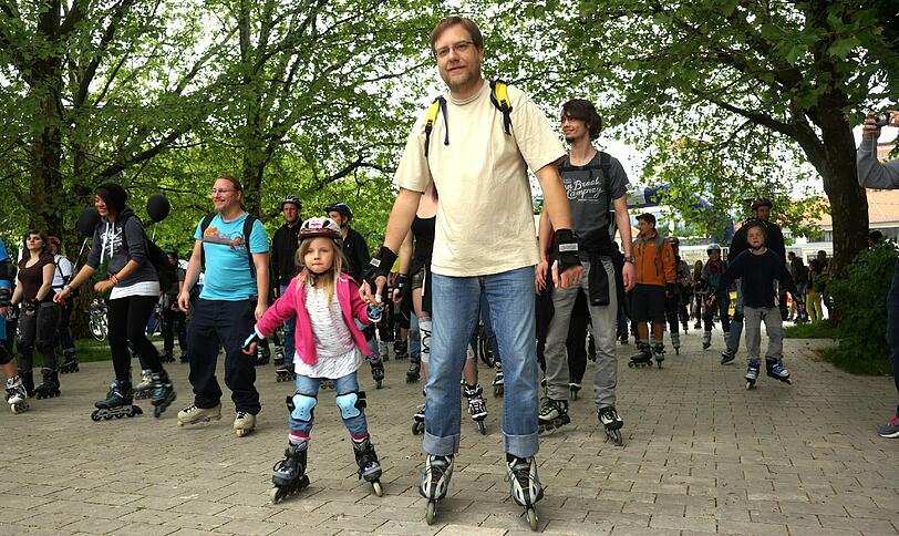 Sportlich: Der Saison-Auftakt der AOK-Blade-Night.