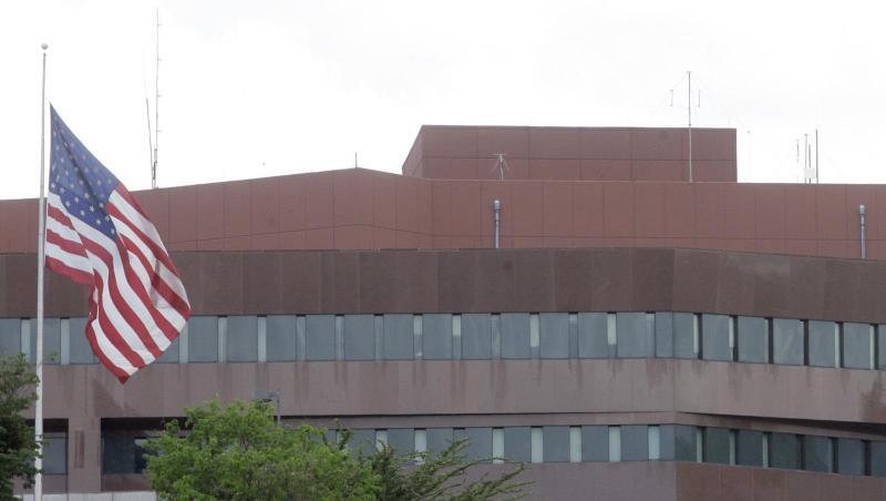Demnächst ohne Personal: US-Botschaft in Caracas. Demnächst ohne Personal: US-Botschaft in Caracas.