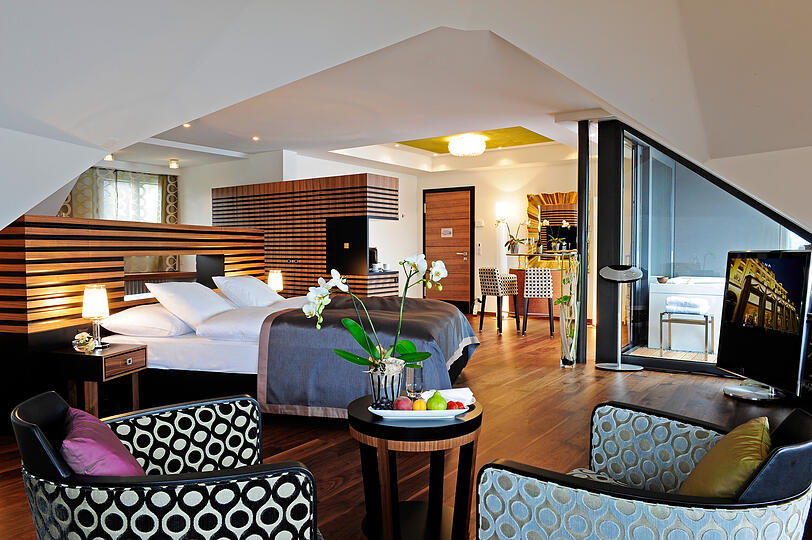 Rundum wohlfühlen in der luxuriösen Penthouse Spa Suite.