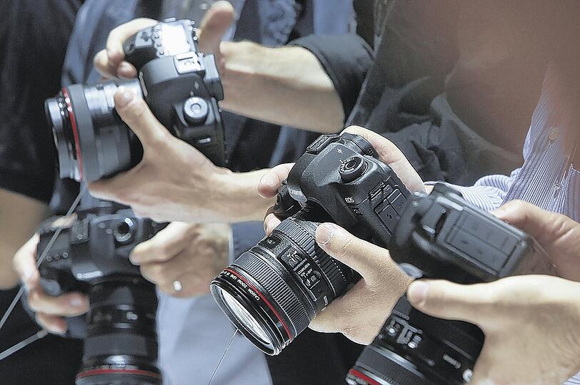 Im Mittelpunkt des Interesses bei der Photokina in Köln: Die neuen Spiegelreflexkameras