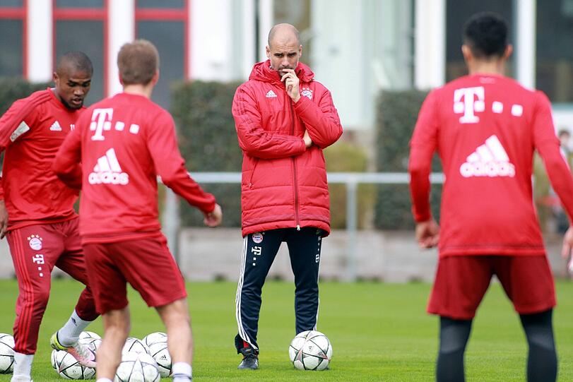Pep Guardiola und seine Mannschaft