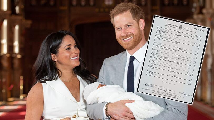 Die Geburtsurkunde von Archie enthüllt den royalen Geburtsort.