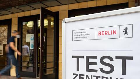 Corona-Testzentrum in Berlin.