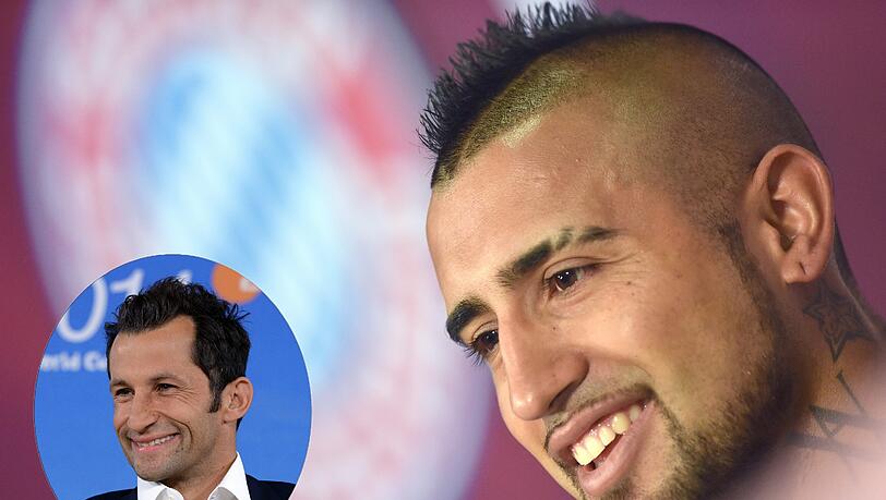Ein echter Hingucker: Bayern-Neuzugang Arturo Vidal. 	Foto: dpa
