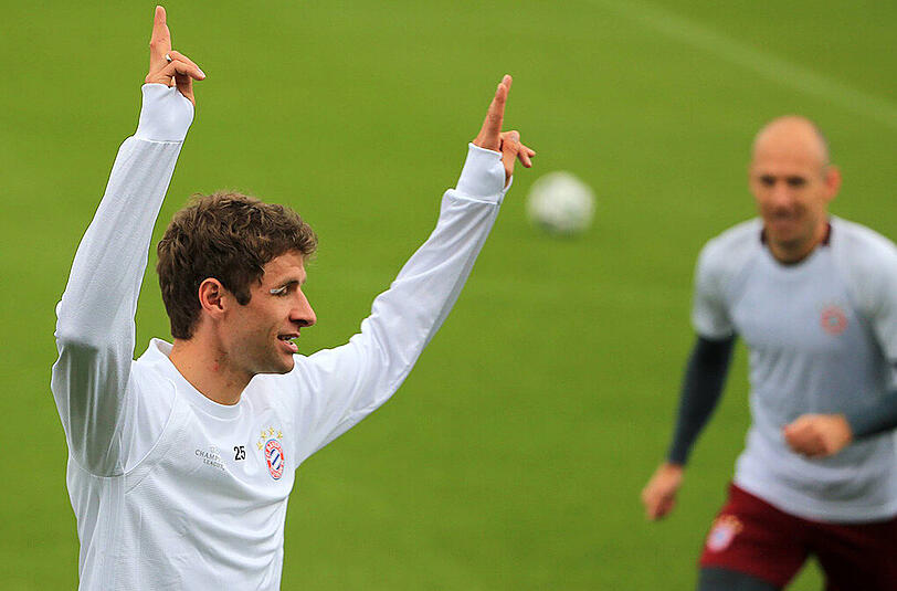 Übt die Jubelpose für Mittwoch ein: Thomas Müller.