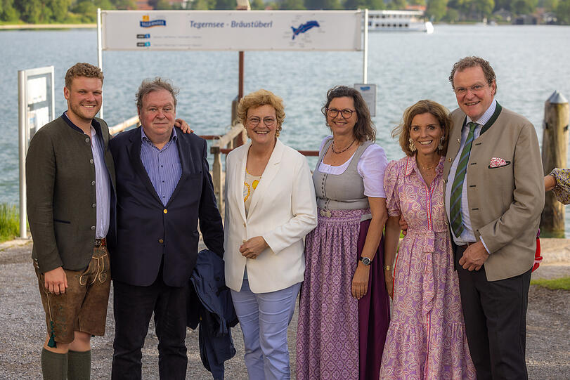 Augustin Strauß, Max Strauß, Monika Hohlmeier, Ilse Aigner, Birgit Strauß und Franz Georg Strauß