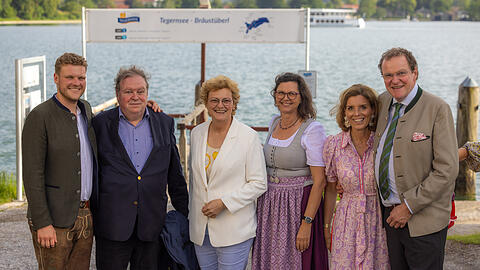 Augustin Strauß, Max Strauß, Monika Hohlmeier, Ilse Aigner, Birgit Strauß und Franz Georg Strauß