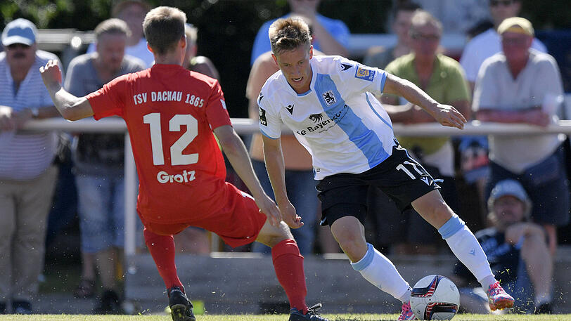Offensivspieler des TSV 1860: Fabian Greilinger (re.)