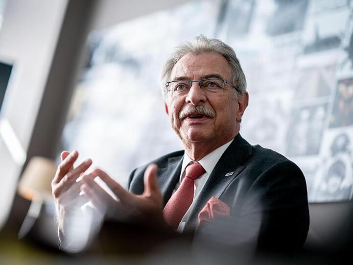 Dieter Kempf, Präsident des Bundesverbandes der Deutschen Industrie, bei einem Interview mit Journalisten der Deutschen Presse-Agentur.