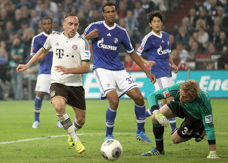 Franck Ribery auf dem Weg zum 3:0.