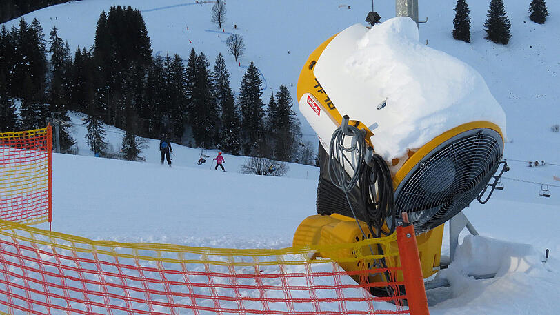 An dieser Schneekanone ereignete sich der Unfall.