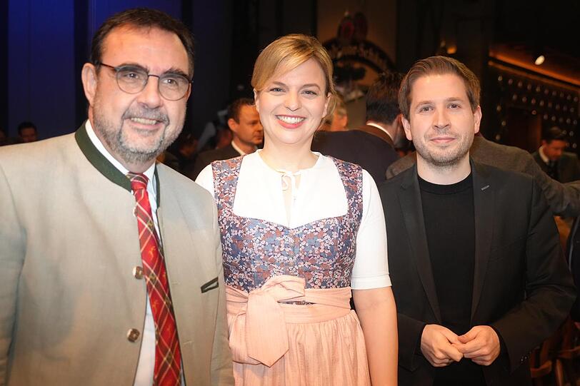 Klaus Holetschek, Katharina Schulze und Kevin Kühnert