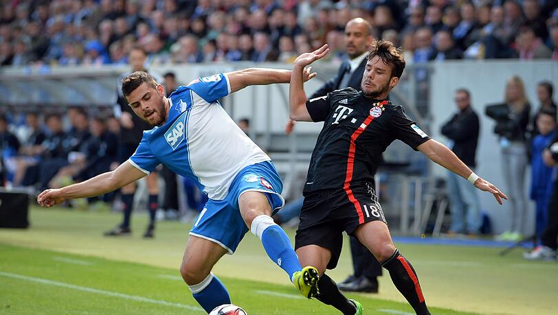 Bild aus dem letzten Aufeinandertreffen: Kevin Volland im Duell mit Juan Bernat Bild aus dem letzten Aufeinandertreffen: Kevin Volland im Duell mit Juan Bernat
