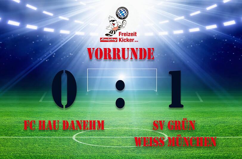 Der SV Grün Weiss München siegte mit 0:1 gegen den FC Hau Danehm.