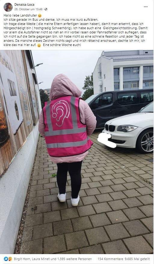 Denises Facebookpost wird fast 10 000 Mal geteilt.