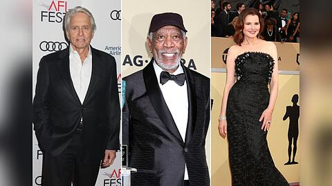 Die Filmpräsidenten Michael Douglas, Morgan Freeman und Geena Davis (v.l.n.r.) werden zu Beratern für US-Präsident Joe Biden.