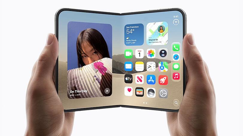 Apple stellt sein erstes faltbares iPhone vor. Apple stellt sein erstes faltbares iPhone vor.