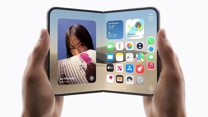Apple stellt sein erstes faltbares iPhone vor. Apple stellt sein erstes faltbares iPhone vor.
