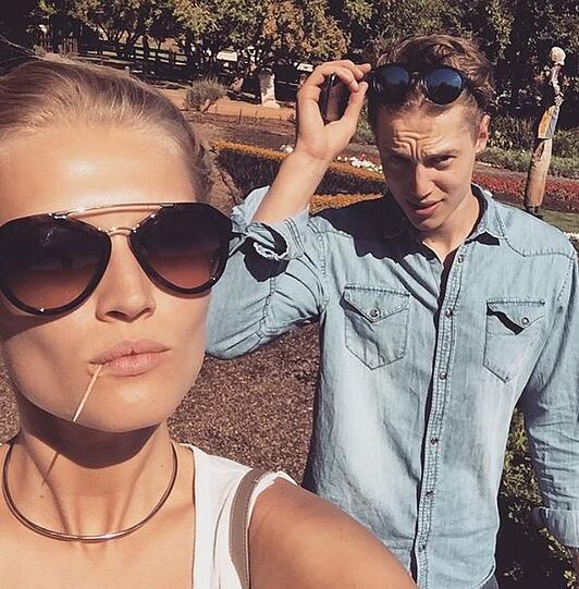 Toni Garrn und ihr Bruder Niklas