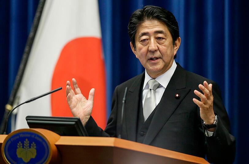 Japans Ministerpräsident Shinzo Abe reagierte empört. Foto: Kimimasa Mayama/Archiv