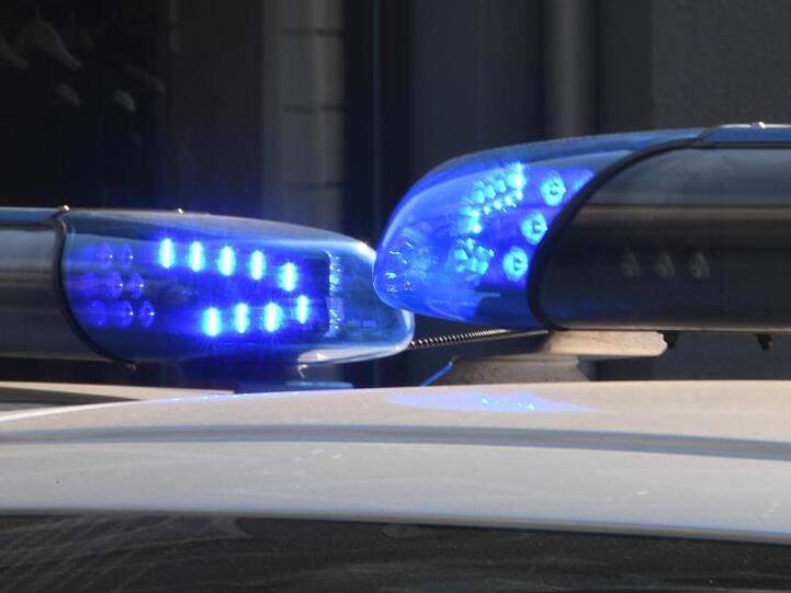 Die Blaulichter sind auf den Dächern von Polizeifahrzeugen zu sehen. Foto: Carsten Rehder/Archiv