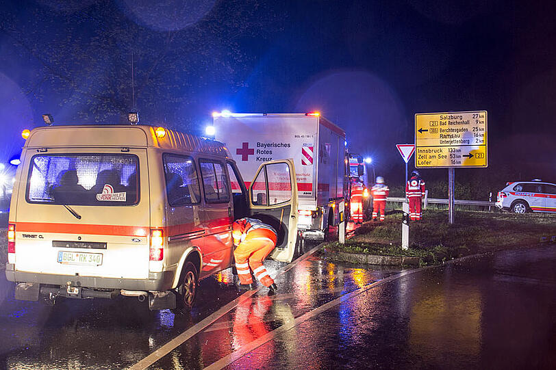 Die Bilder vom Großbrand des Gästehauses im Landkreis Berchtesgadener Land.