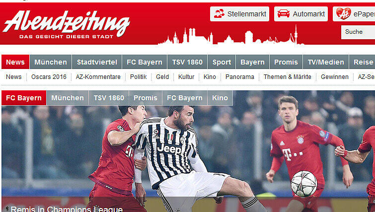 So titelten wir nach dem 2:2 - demnach hat der FC Bayern seinen Sieg verspielt! So titelten wir nach dem 2:2 - demnach hat der FC Bayern seinen Sieg verspielt!