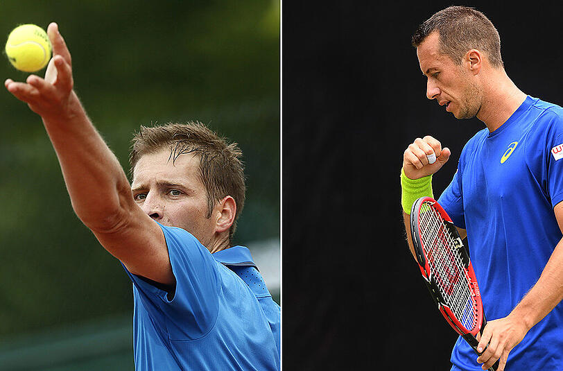 Erfolgreich in Suttgart: Patrick Mayer (links) und Philipp Kohlschreiber.