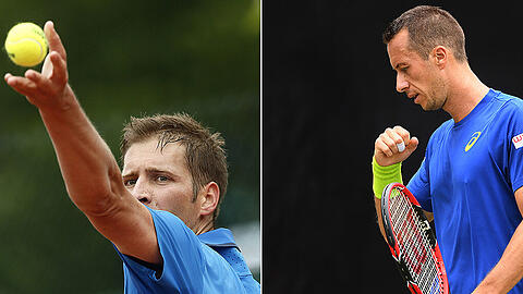 Erfolgreich in Suttgart: Patrick Mayer (links) und Philipp Kohlschreiber.