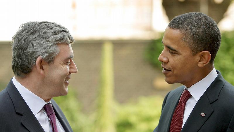 Der amerikanische Präsidentschaftsbewerber Barack Obama (r.) und der britische Premierminister Gordon Brown. Der amerikanische Präsidentschaftsbewerber Barack Obama (r.) und der britische Premierminister Gordon Brown.