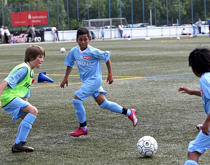 Am Vormittag wurden die Grundlagen trainiert &ndash; mal mit, mal ohne Ball. Die Bilder vom Fielmann-Camp beim TSV 1860