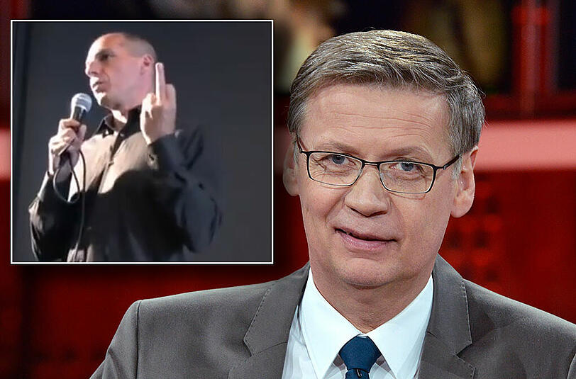 Günther Jauch lässt den Varoufakis-Stinkefinger checken: Video echt oder bearbeitet?