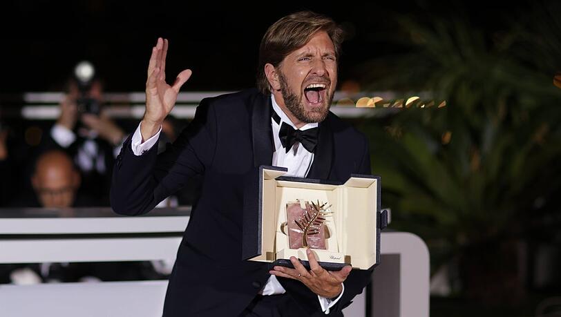 Ruben Östlund freut sich über seine zweite Goldene Palme.