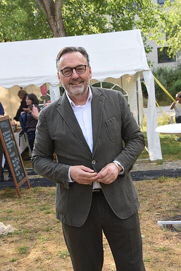 Anton Biebl, Kulturreferent von München bei den Domagk-Ateliertagen.