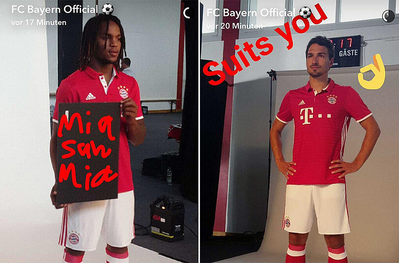 Erste offizielle Termine: Mats Hummels (rechts) und Renato Sanches.