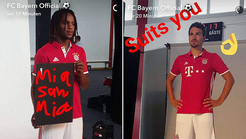 Erste offizielle Termine: Mats Hummels (rechts) und Renato Sanches. Erste offizielle Termine: Mats Hummels (rechts) und Renato Sanches.