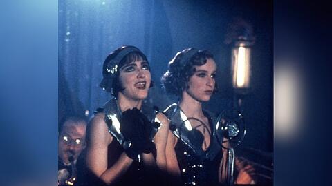 Madonna (l.) und Jennifer Grey 1989 in "Bluthunde am Broadway".