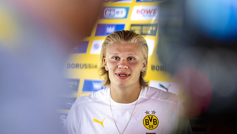 BVB-Superstar Erling Haaland: Der FC Bayern würde ihn gerne als Lewandowski-Nachfolger verpflichten.