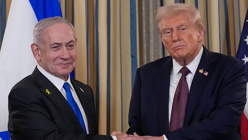 Trump und Netanjahu sprachen im Weißen Haus.