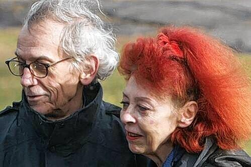 Jeanne-Claude mit ihrem Ehemann Christo.