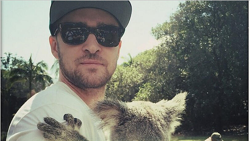 Justin Timberlake ist derzeit auf Australien-Tournee Justin Timberlake ist derzeit auf Australien-Tournee