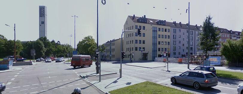 Viel befahren: die Gegend um den St.-Quirin-Platz.