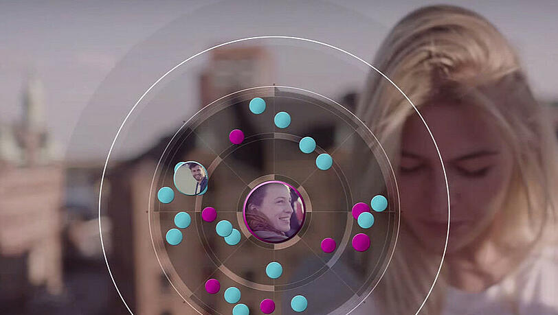 Mit dem Live-Radar lassen sich Kontakte in der näheren Umgebung finden Mit dem Live-Radar lassen sich Kontakte in der näheren Umgebung finden